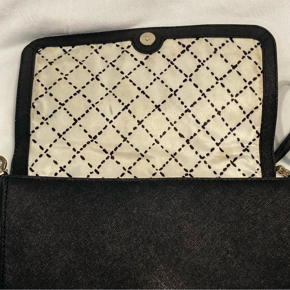 Kate Spade Laurel Way Greer Black Saffiano Leather Crossbody Shoulder Bag Purse - Picture 9 of 14